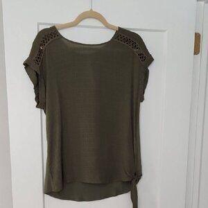 Olive Green Women's Top